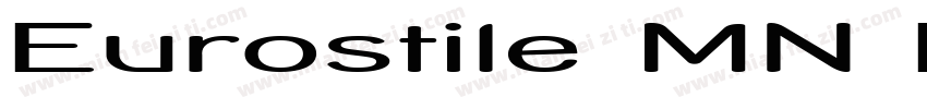 Eurostile MN Extend字体转换
